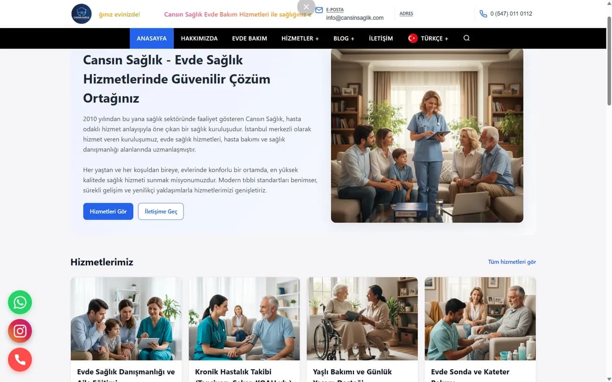 Cansın Sağlık gerçek ekran görüntüsü