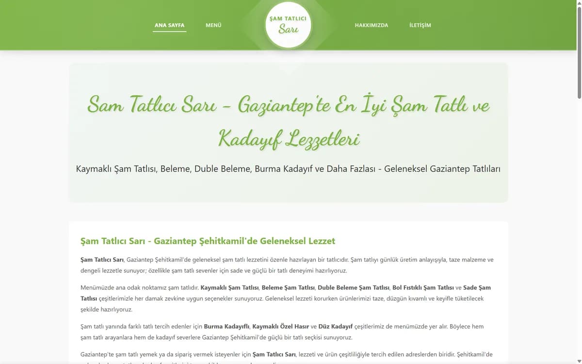 Şam Tatlıcı Sarı gerçek ekran görüntüsü